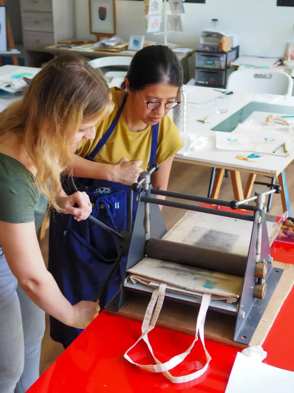 Atelier gravure et impression textile