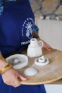 Atelier de poterie autodurcissante